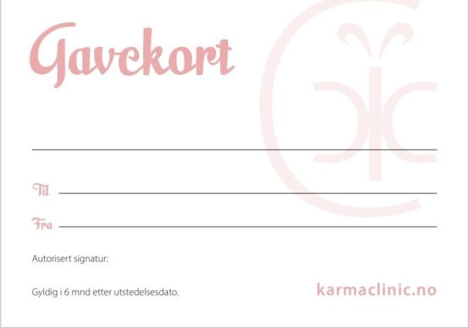 Gavekort siste Gavekort siste